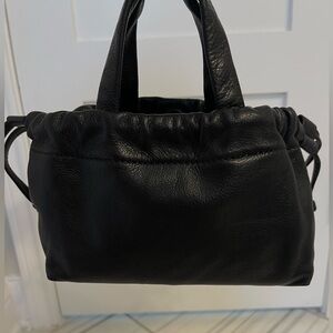 Piazza mini crossbody bag - black leather - new